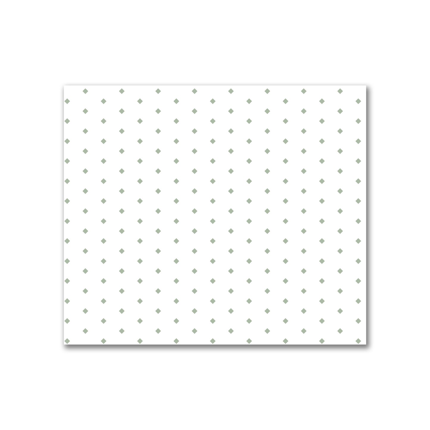 Off-White Cotton Canvas Fabric with Fine Green Diamonds, FACC-1052-111