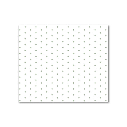 Off-White Cotton Canvas Fabric with Fine Green Diamonds, FACC-1052-111