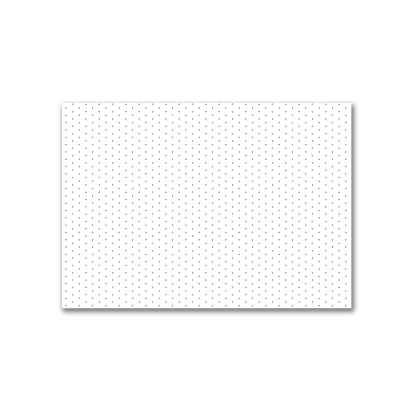 Off-White Cotton Canvas Fabric with Fine Green Diamonds, FACC-1052-111