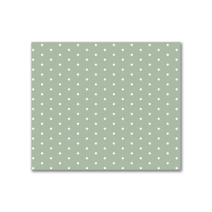 Cotton Canvas Fabric with Fine Off-White Diamonds on Green, FACC-1052-112