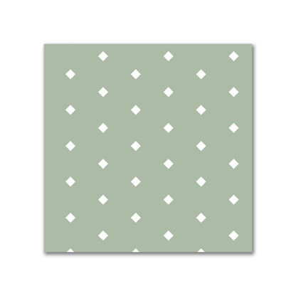 Cotton Canvas Fabric with Fine Off-White Diamonds on Green, FACC-1052-112