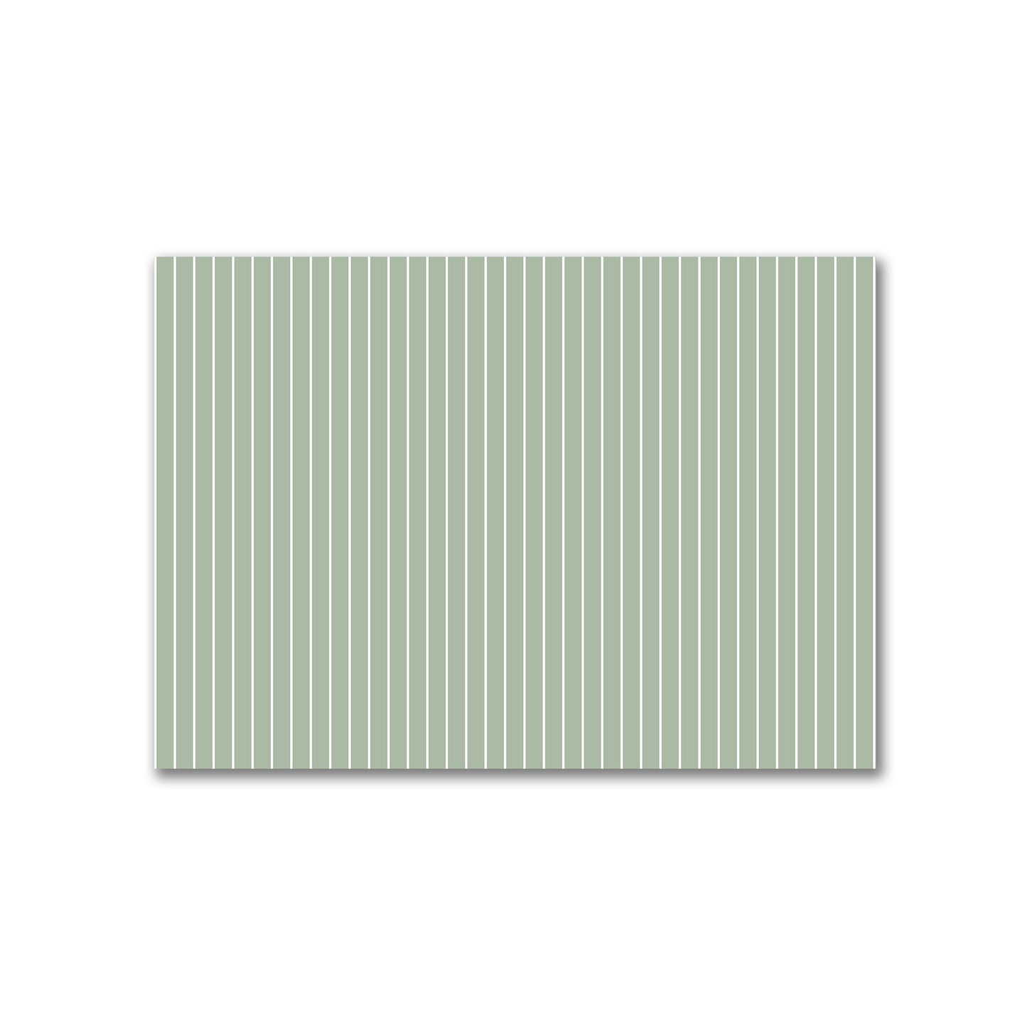 Cotton Canvas Fabric with Fine Off-White Stripes on Green, FACC-1052-152