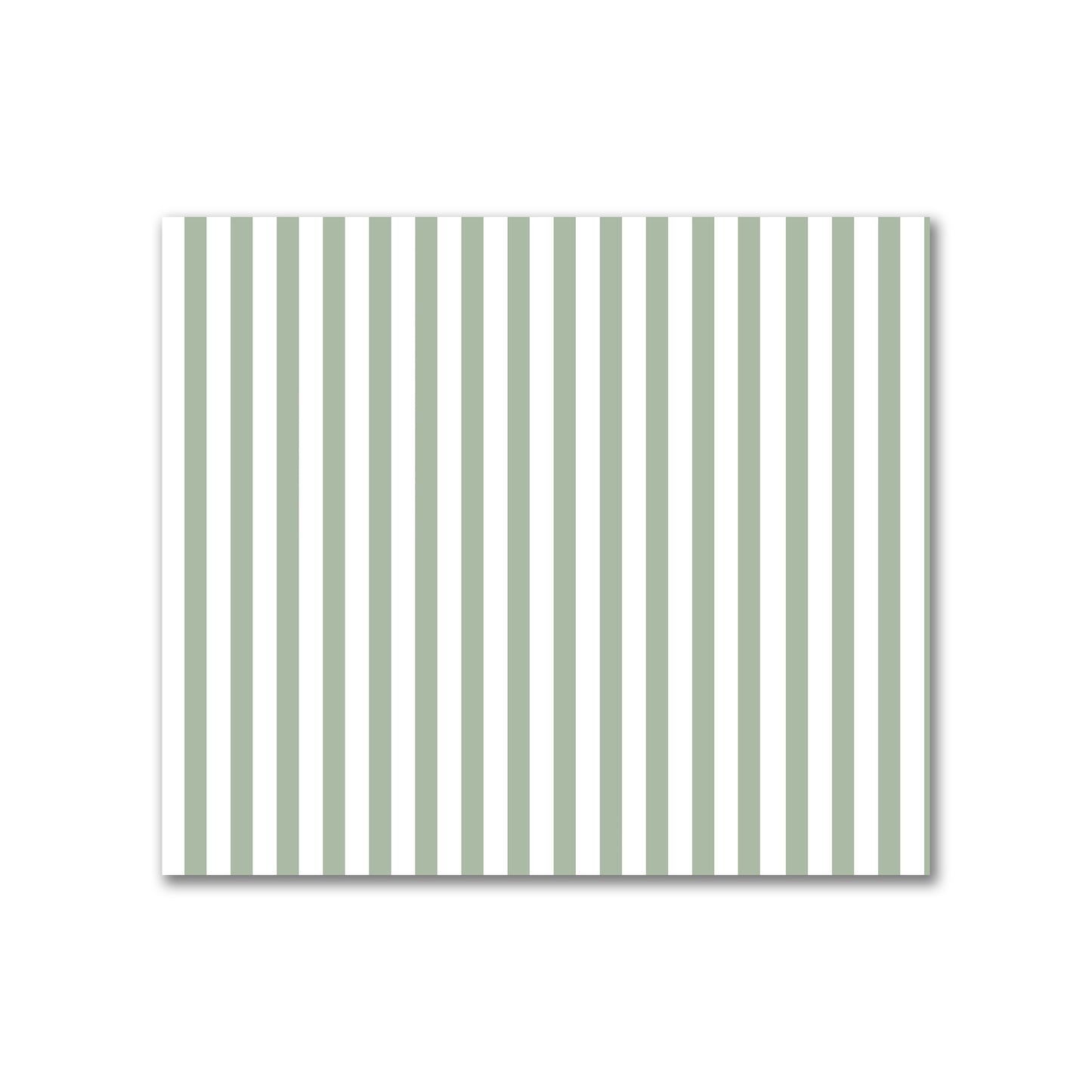 Off-White Cotton Canvas Fabric with Thin Green Bars, FACC-1052-241