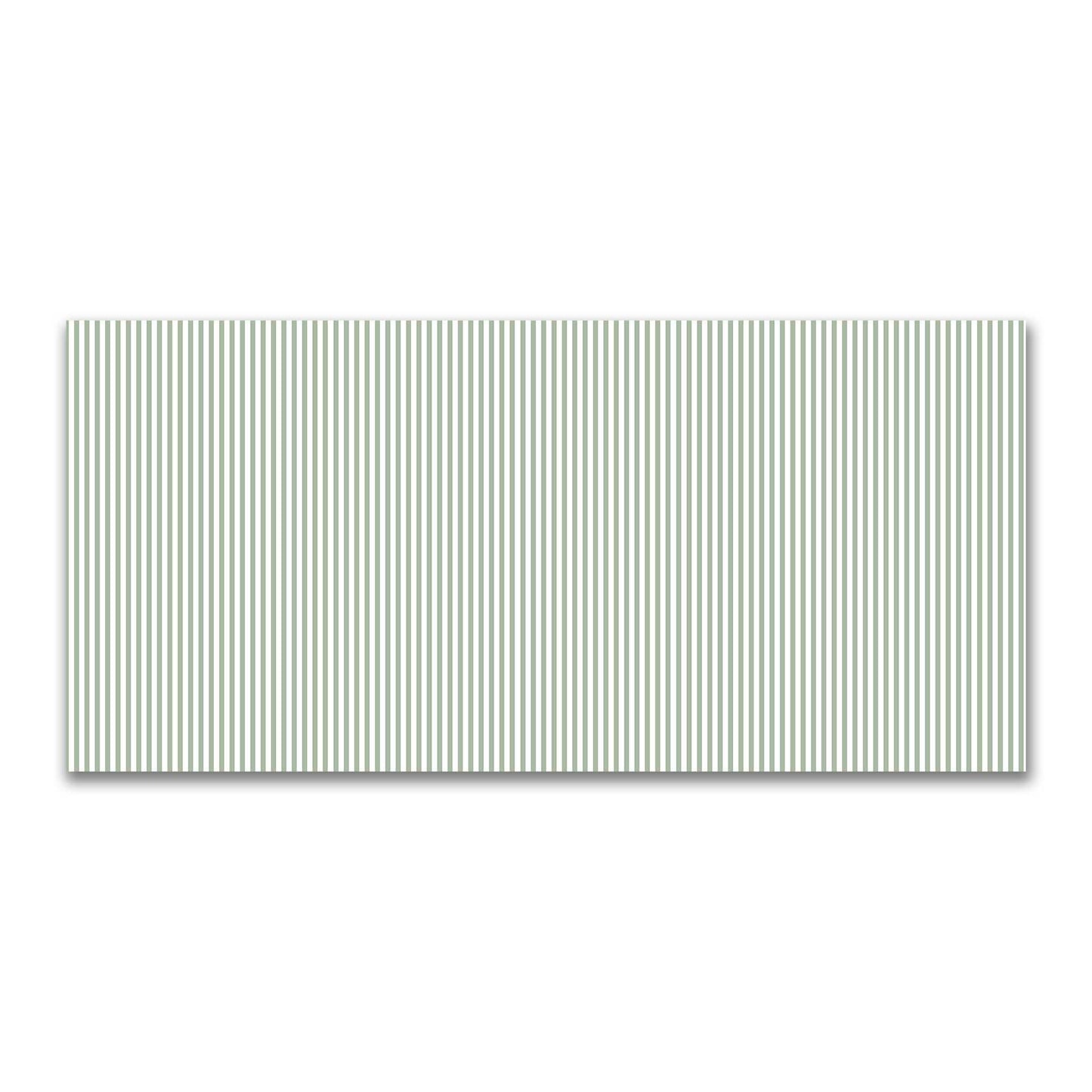 Off-White Cotton Canvas Fabric with Thin Green Bars, FACC-1052-241