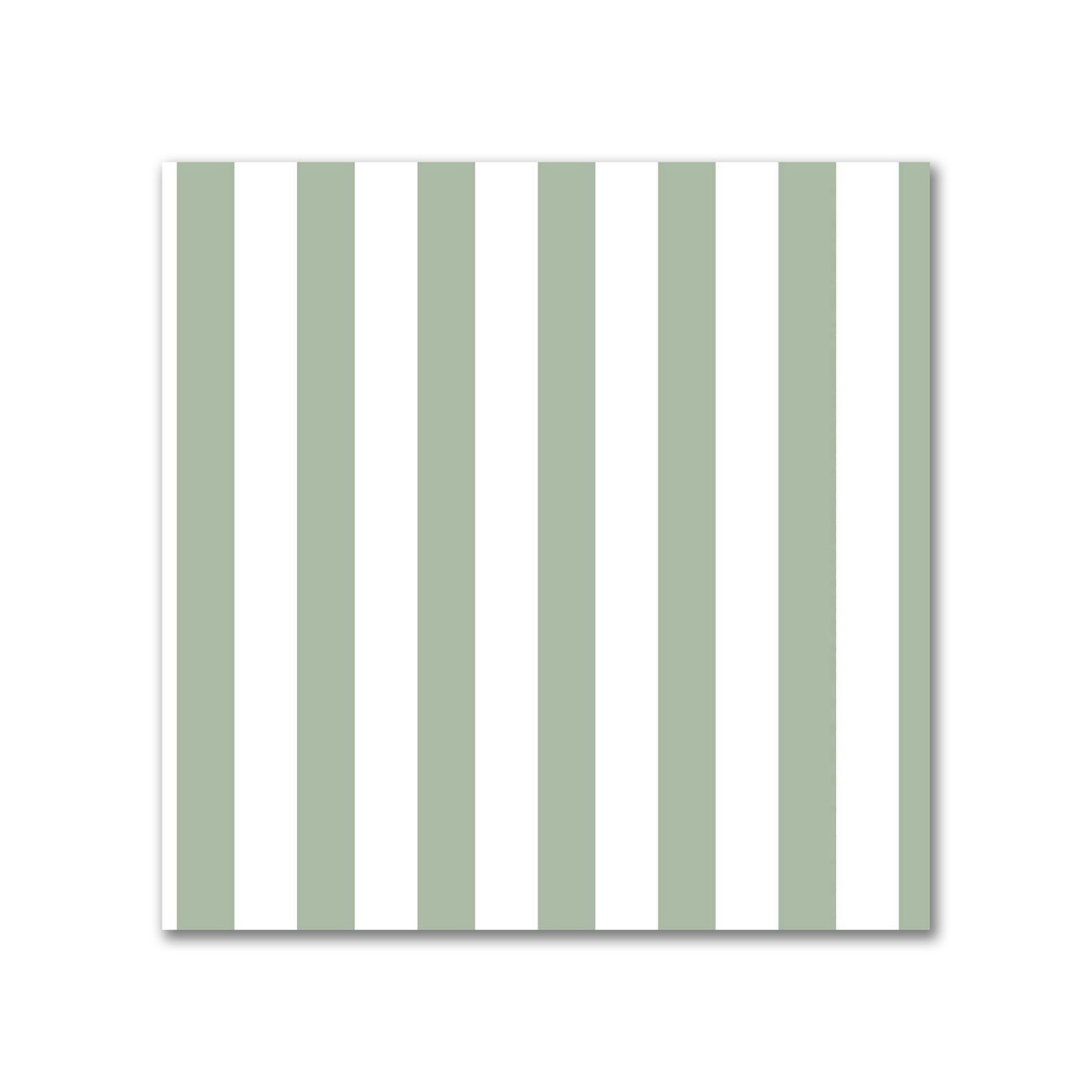 Off-White Cotton Canvas Fabric with Thin Green Bars, FACC-1052-241