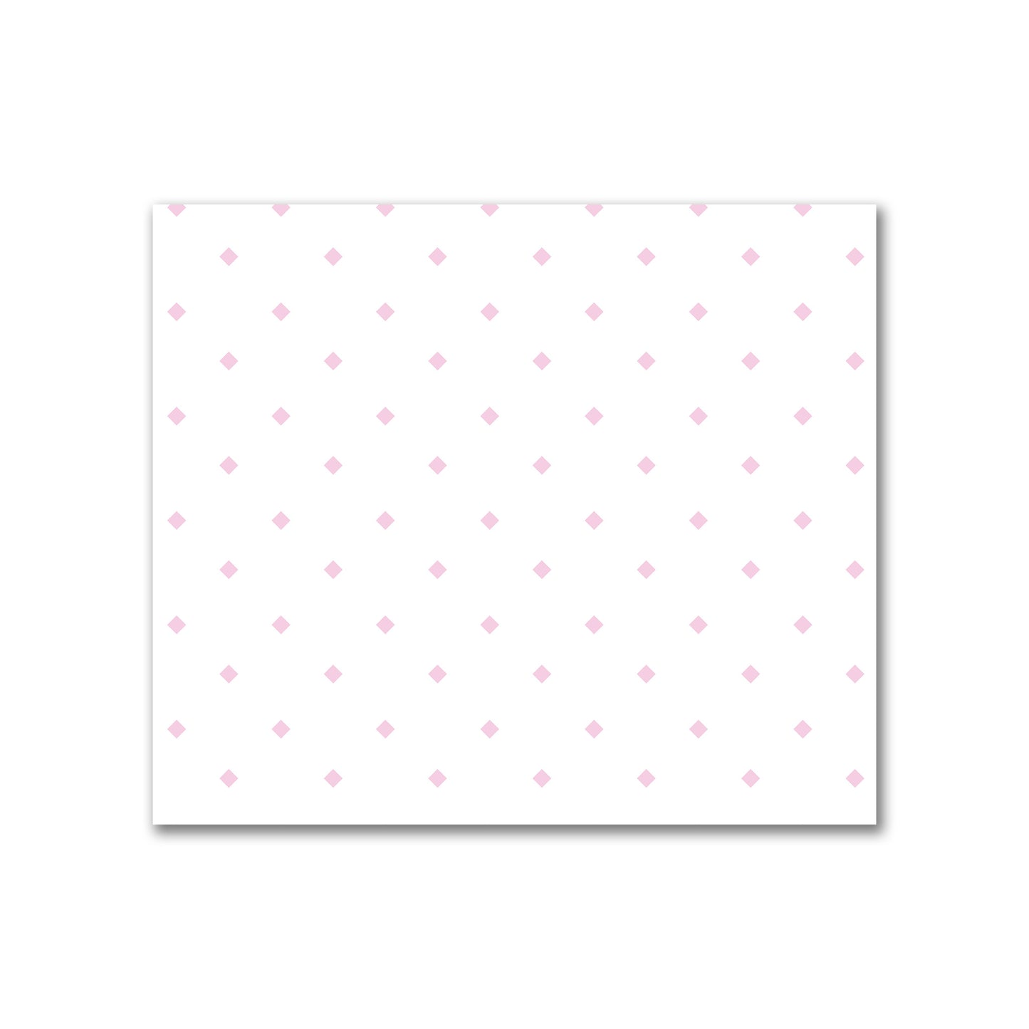 Off-White Cotton Canvas Fabric with Pink Diamonds, FACC-1081-101