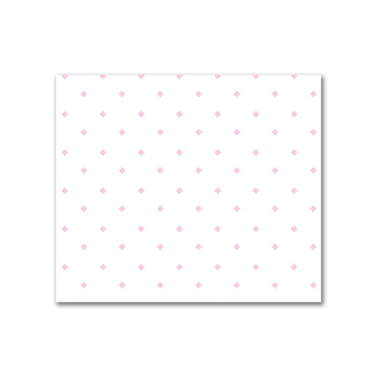 Off-White Cotton Canvas Fabric with Pink Diamonds, FACC-1081-101