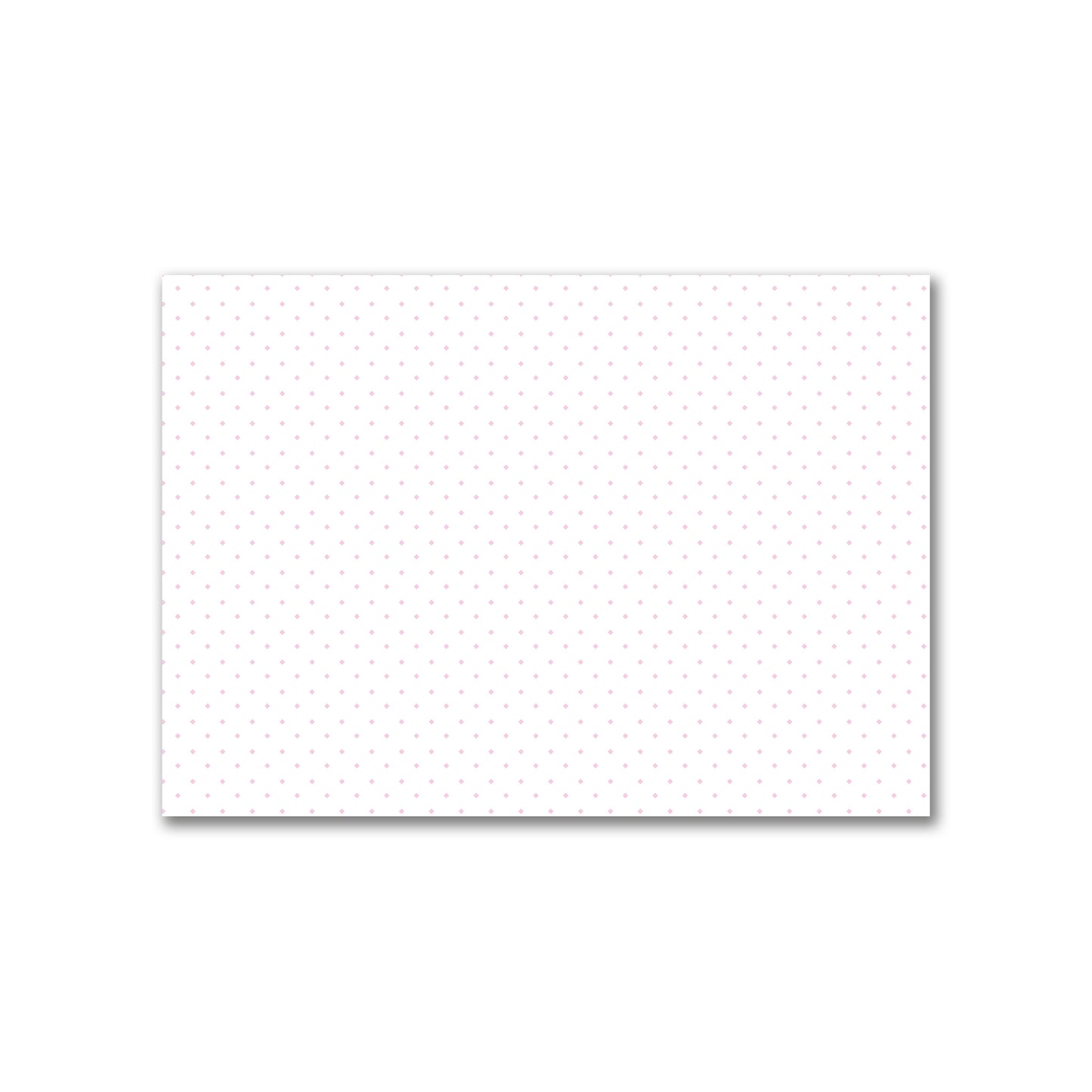 Off-White Cotton Canvas Fabric with Pink Diamonds, FACC-1081-101