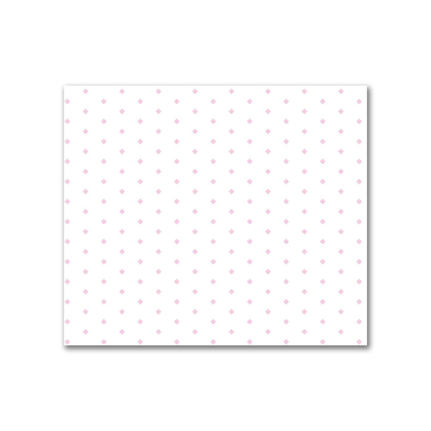Off-White Cotton Canvas Fabric with Fine Pink Diamonds, FACC-1081-111