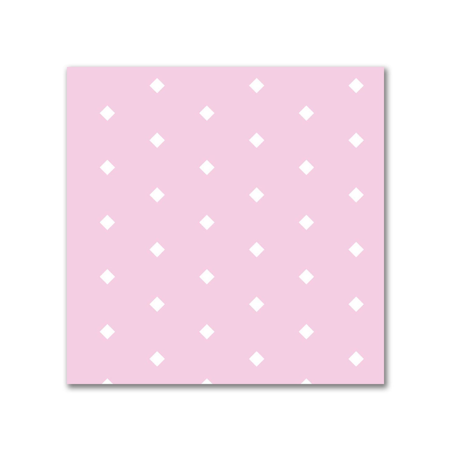 Cotton Canvas Fabric with Fine Off-White Diamonds on Pink, FACC-1081-112