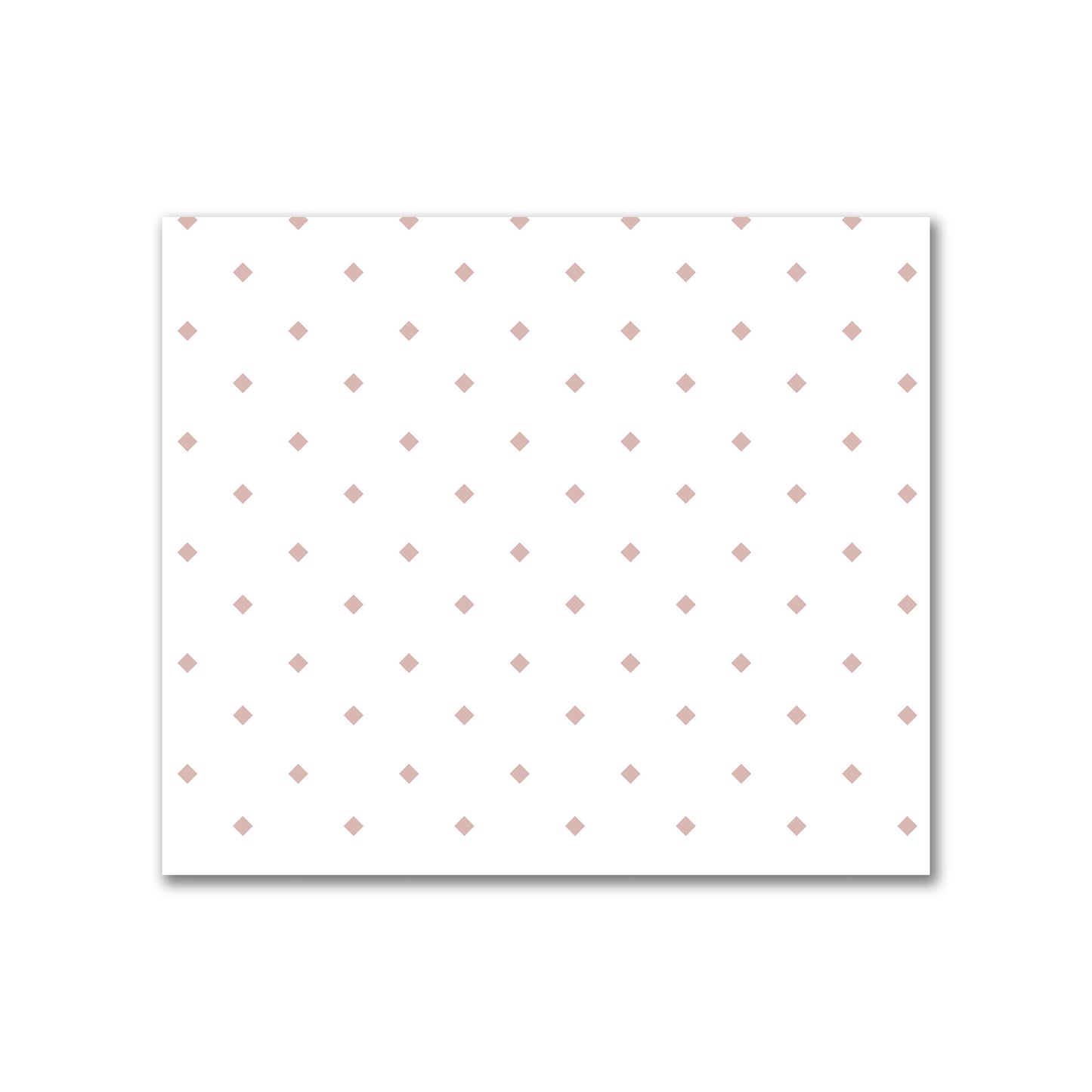 Off-White Cotton Canvas Fabric with Salmon Diamonds, FACC-1139-101