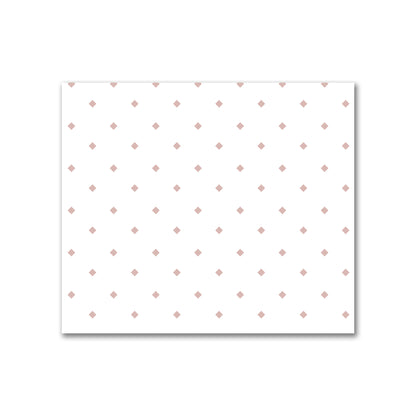 Off-White Cotton Canvas Fabric with Salmon Diamonds, FACC-1139-101