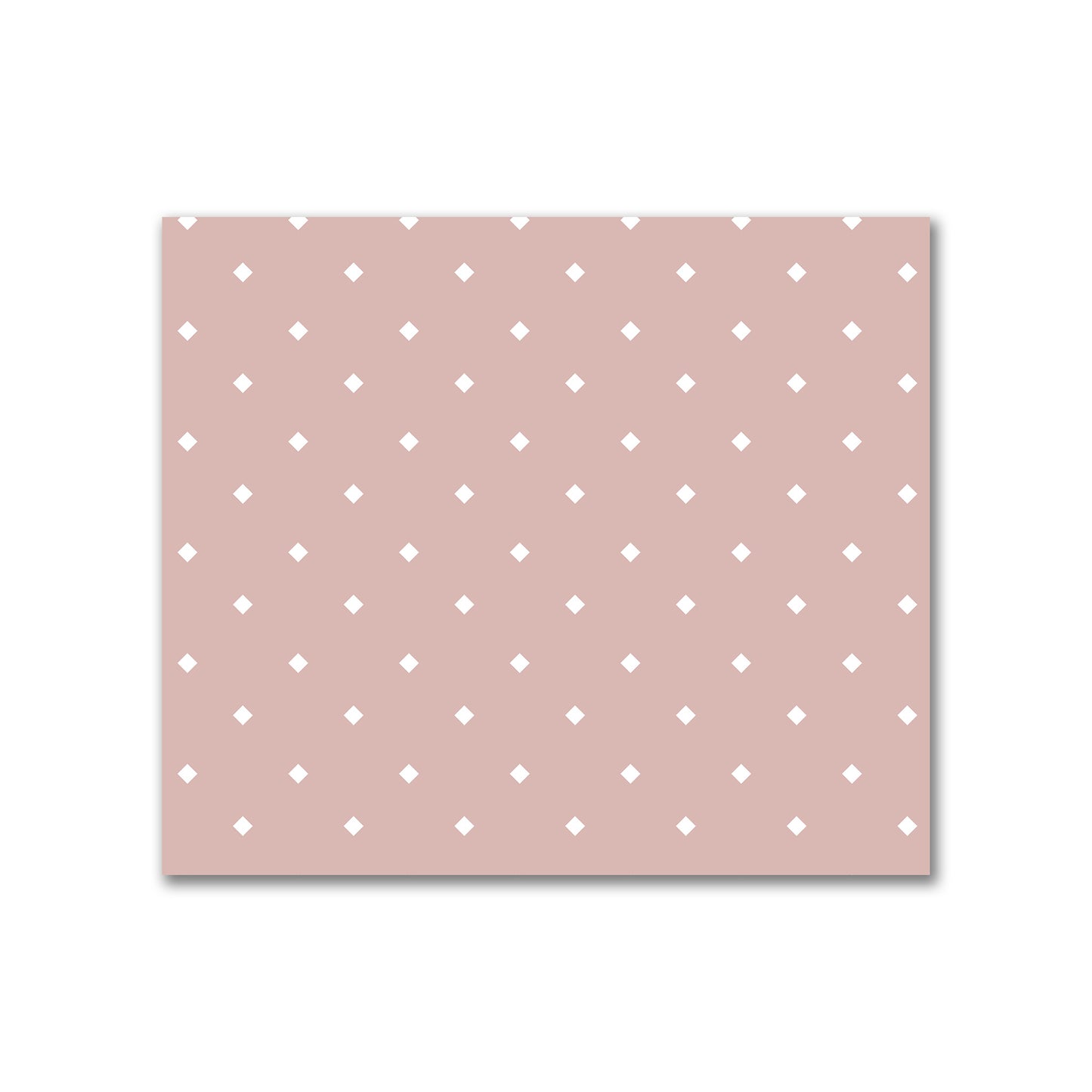 Cotton Canvas Fabric with Off-White Diamonds on Salmon, FACC-1139-102