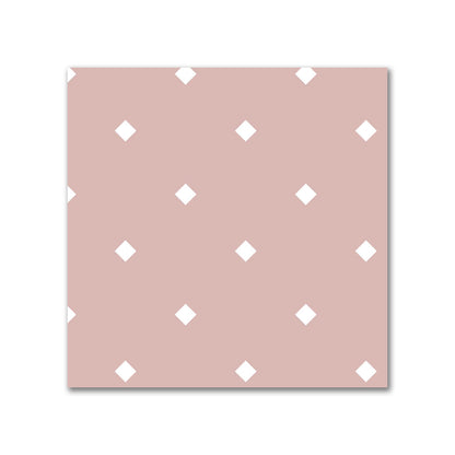 Cotton Canvas Fabric with Off-White Diamonds on Salmon, FACC-1139-102