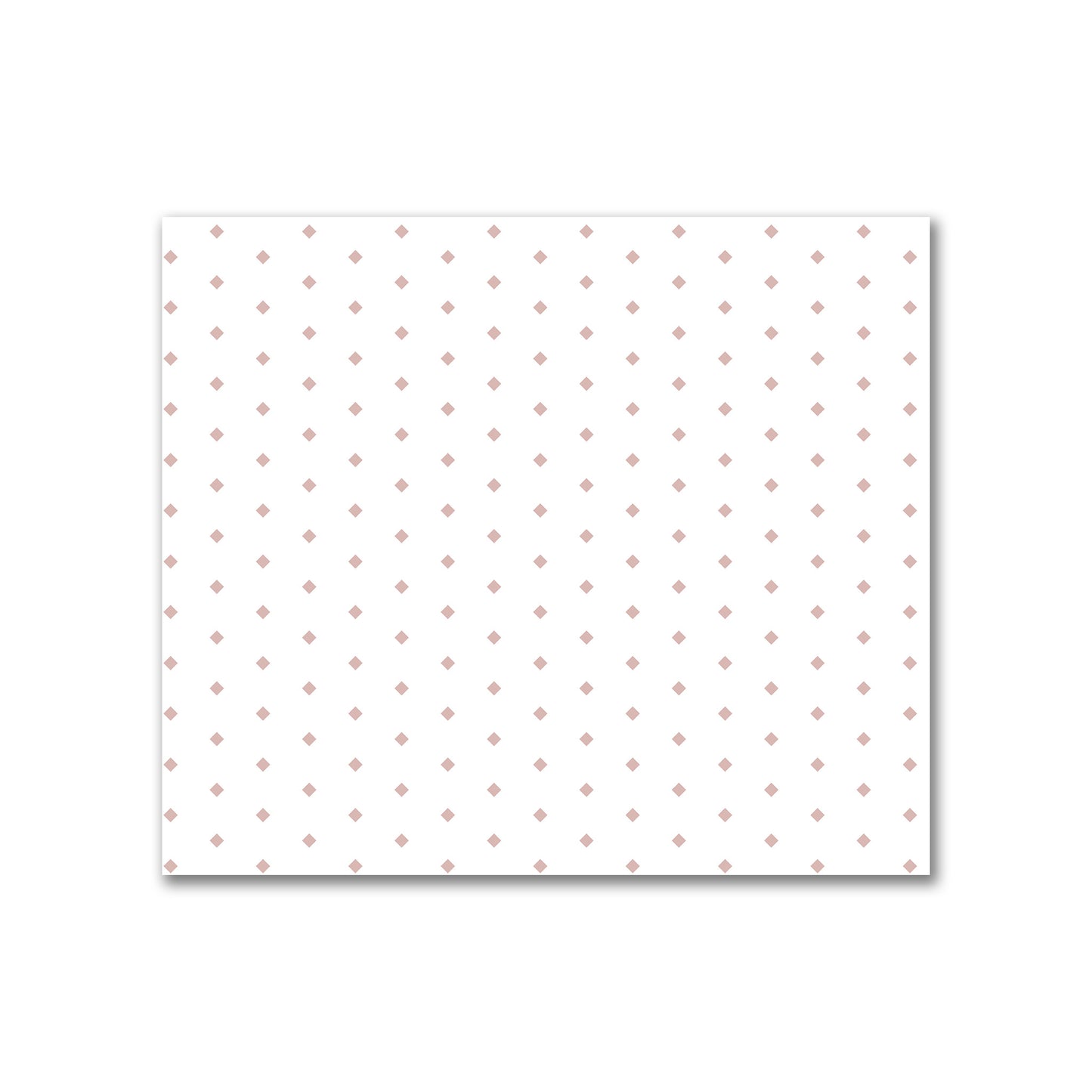 Off-White Cotton Canvas Fabric with Fine Salmon Diamonds, FACC-1139-111