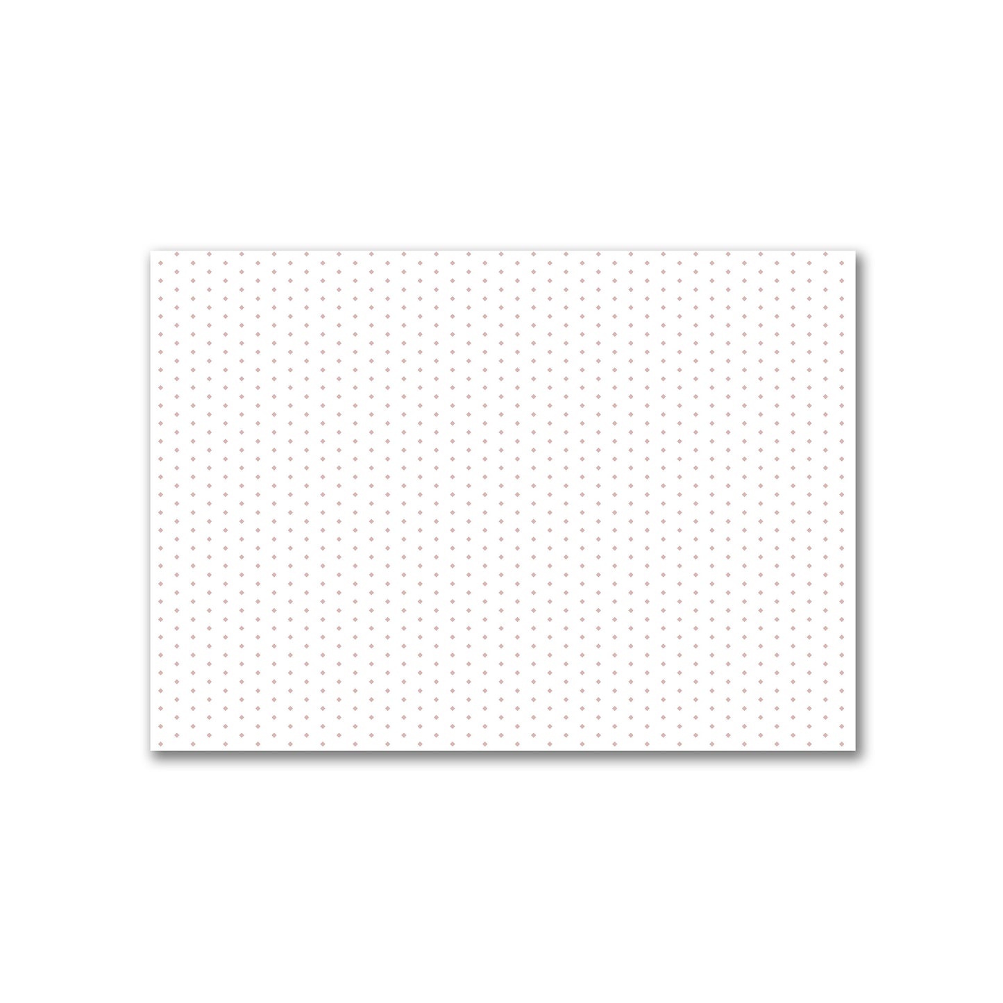 Off-White Cotton Canvas Fabric with Fine Salmon Diamonds, FACC-1139-111
