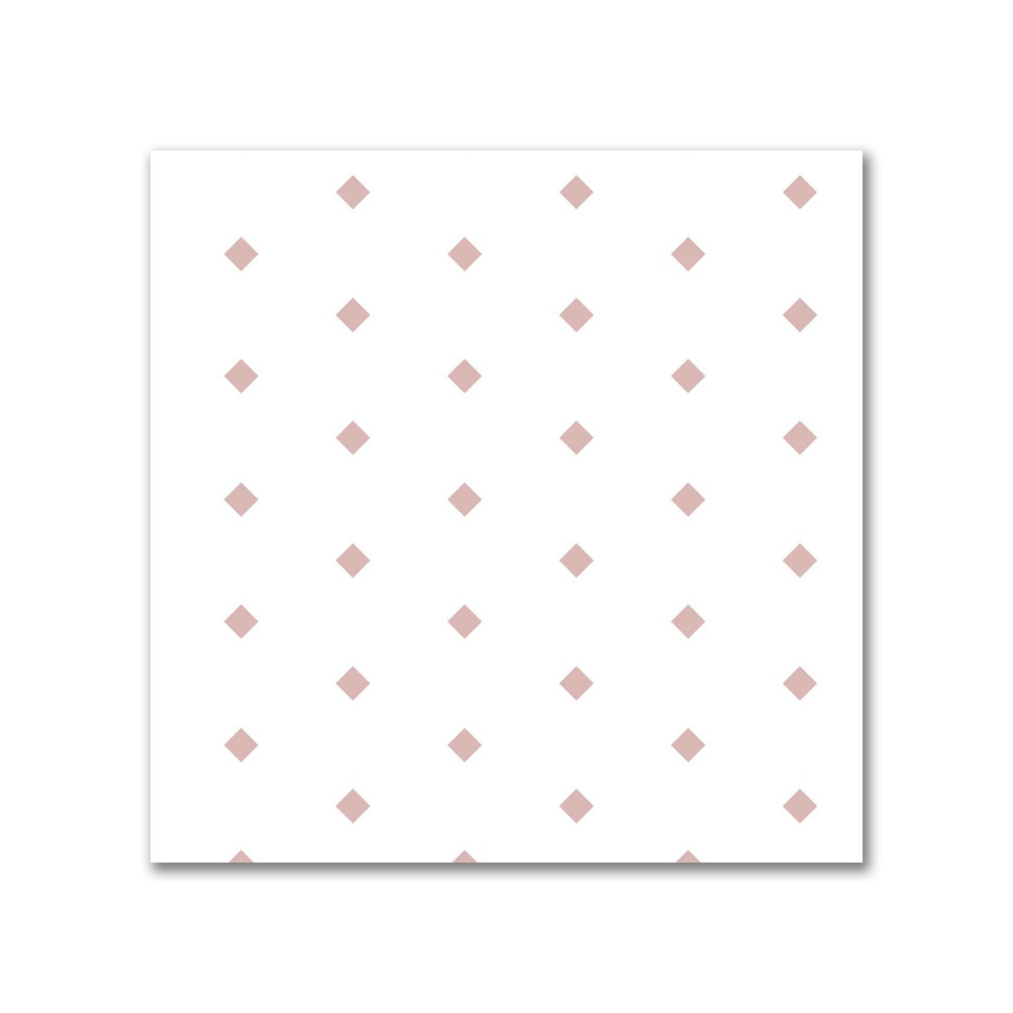 Off-White Cotton Canvas Fabric with Fine Salmon Diamonds, FACC-1139-111