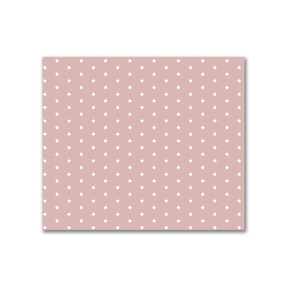 Cotton Canvas Fabric with Fine Off-White Diamonds on Salmon, FACC-1139-112