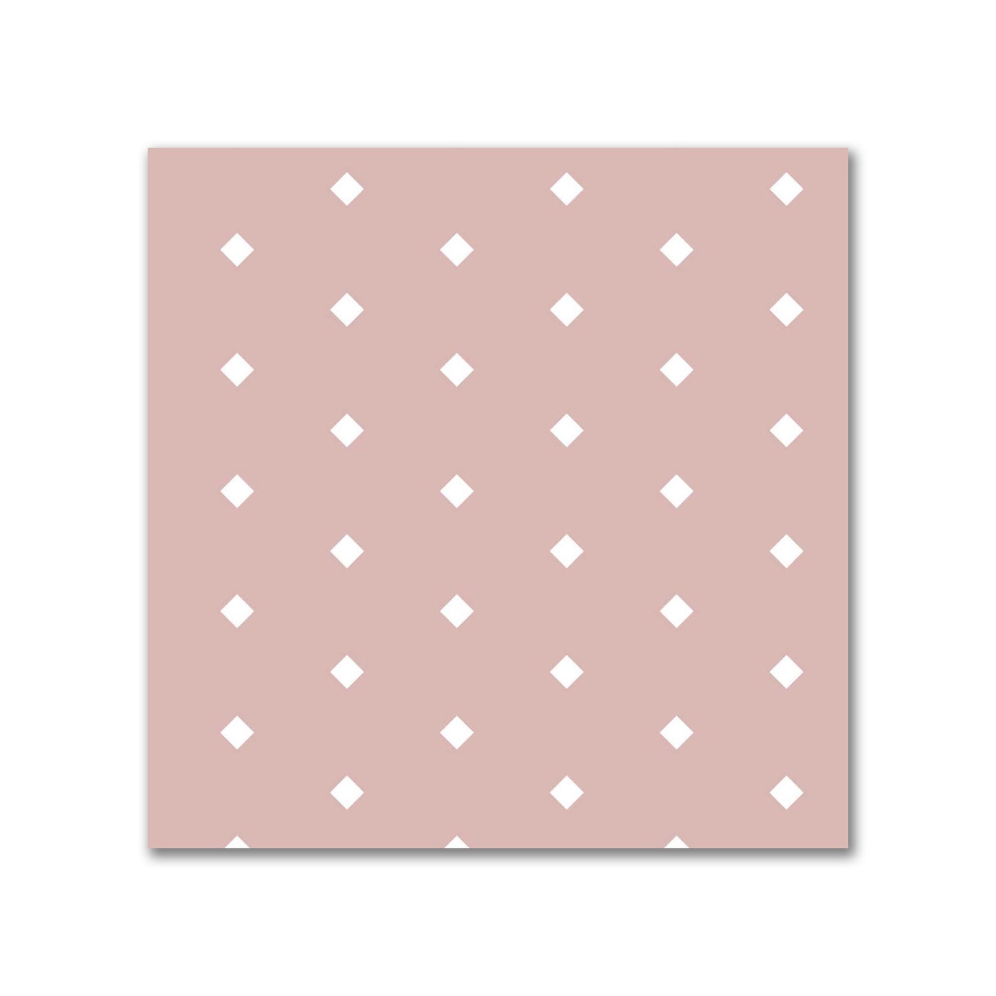 Cotton Canvas Fabric with Fine Off-White Diamonds on Salmon, FACC-1139-112