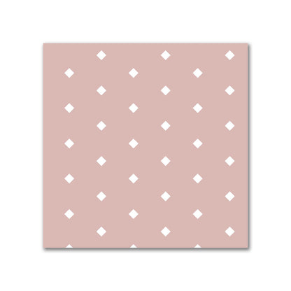 Cotton Canvas Fabric with Fine Off-White Diamonds on Salmon, FACC-1139-112