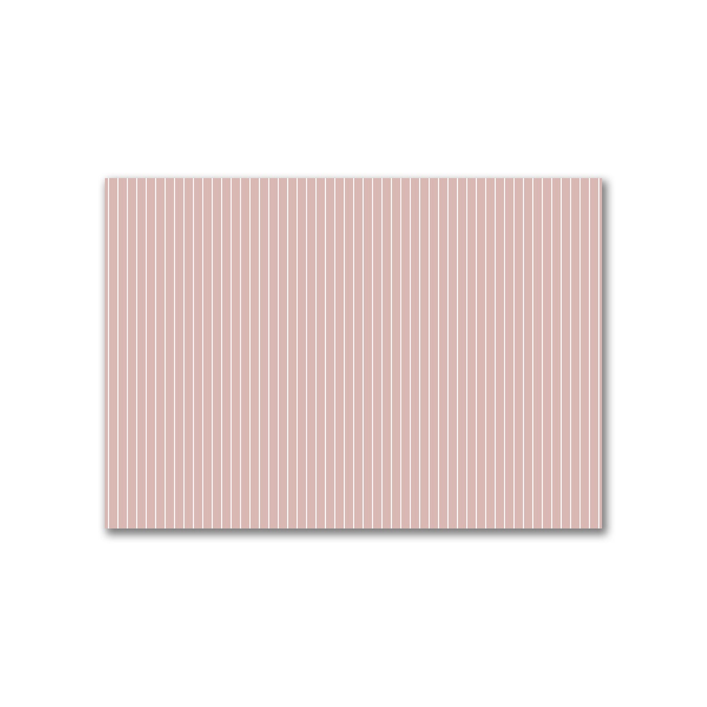 Cotton Canvas Fabric with Fine Off-White Stripes on Salmon, FACC-1139-152