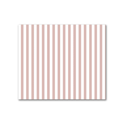 Off-White Cotton Canvas Fabric with Thin Salmon Bars, FACC-1139-241