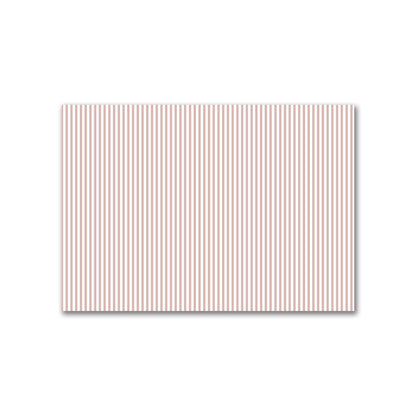 Off-White Cotton Canvas Fabric with Thin Salmon Bars, FACC-1139-241