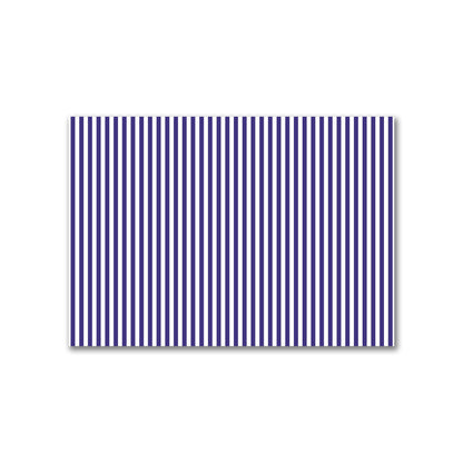 Off-White Cotton Canvas Fabric with Purple Bars | 2 metres - 2 x 1.4 m / 78 x 55 inches