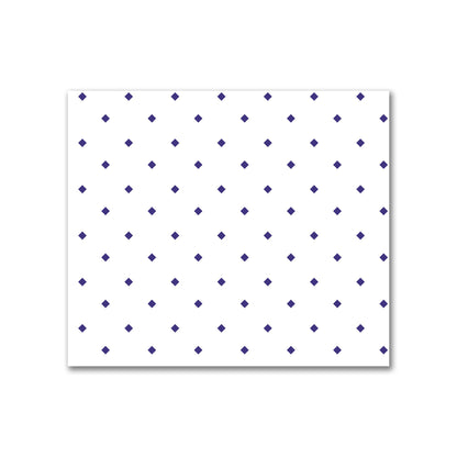 Off-White Cotton Canvas Fabric with Purple Diamonds | Quarter - 54 x 46 cm / 21 x 18 inches