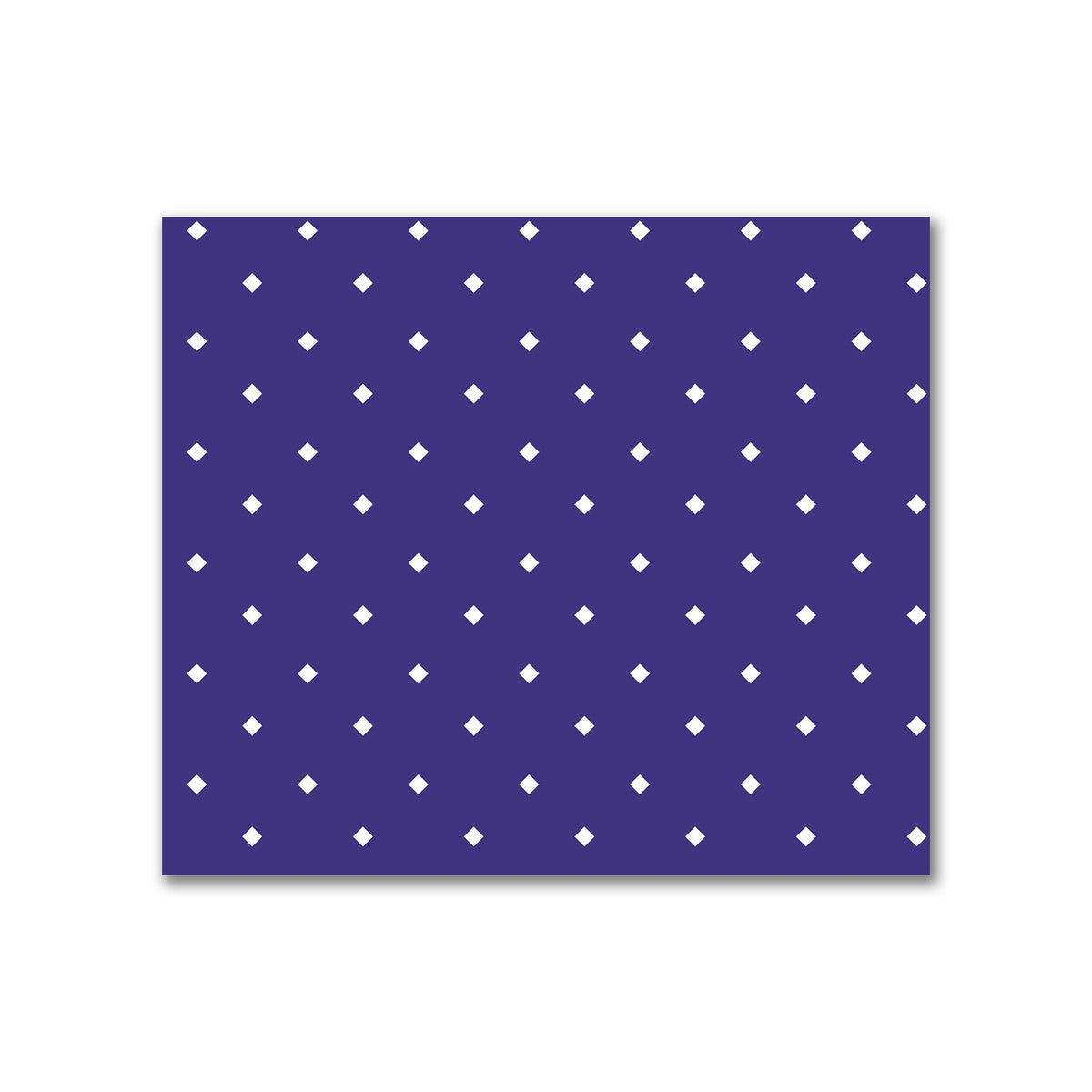 Cotton Canvas Fabric with Off-White Diamonds on Purple | Quarter - 54 x 46 cm / 21 x 18 inches