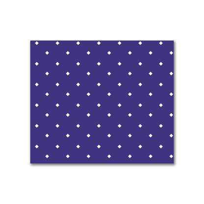 Cotton Canvas Fabric with Off-White Diamonds on Purple | Quarter - 54 x 46 cm / 21 x 18 inches