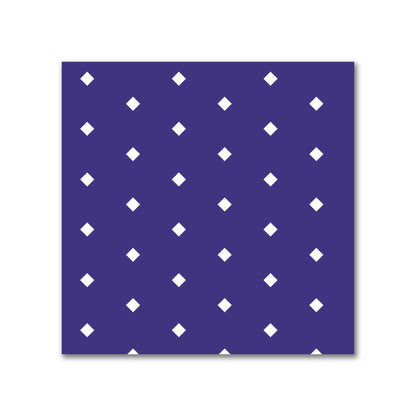 Cotton Canvas Fabric with Fine Off-White Diamonds on Purple | Swatch - 21 x 21 cm / 8 x 8 inches