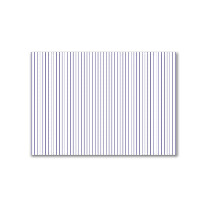 Off-White Cotton Canvas Fabric with Fine Purple Stripes | 2 metres - 2 x 1.4 m / 78 x 55 inches
