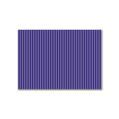Cotton Canvas Fabric with Fine Off-White Stripes on Purple | 1 metre - 1 x 1.4 m / 39 x 55 inches