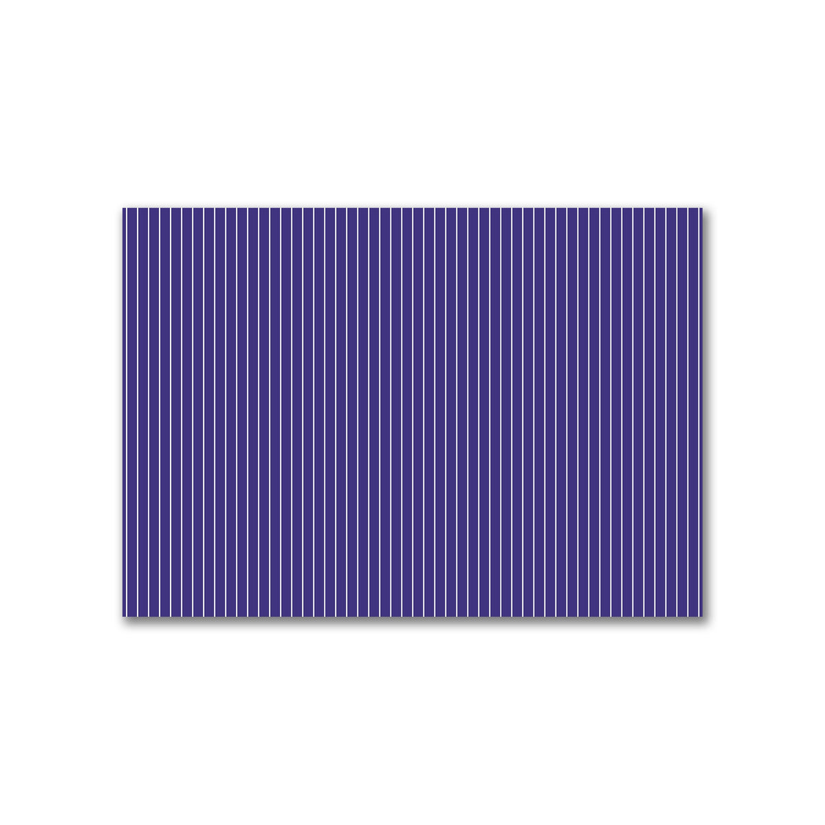 Cotton Canvas Fabric with Fine Off-White Stripes on Purple | 2 metres - 2 x 1.4 m / 78 x 55 inches