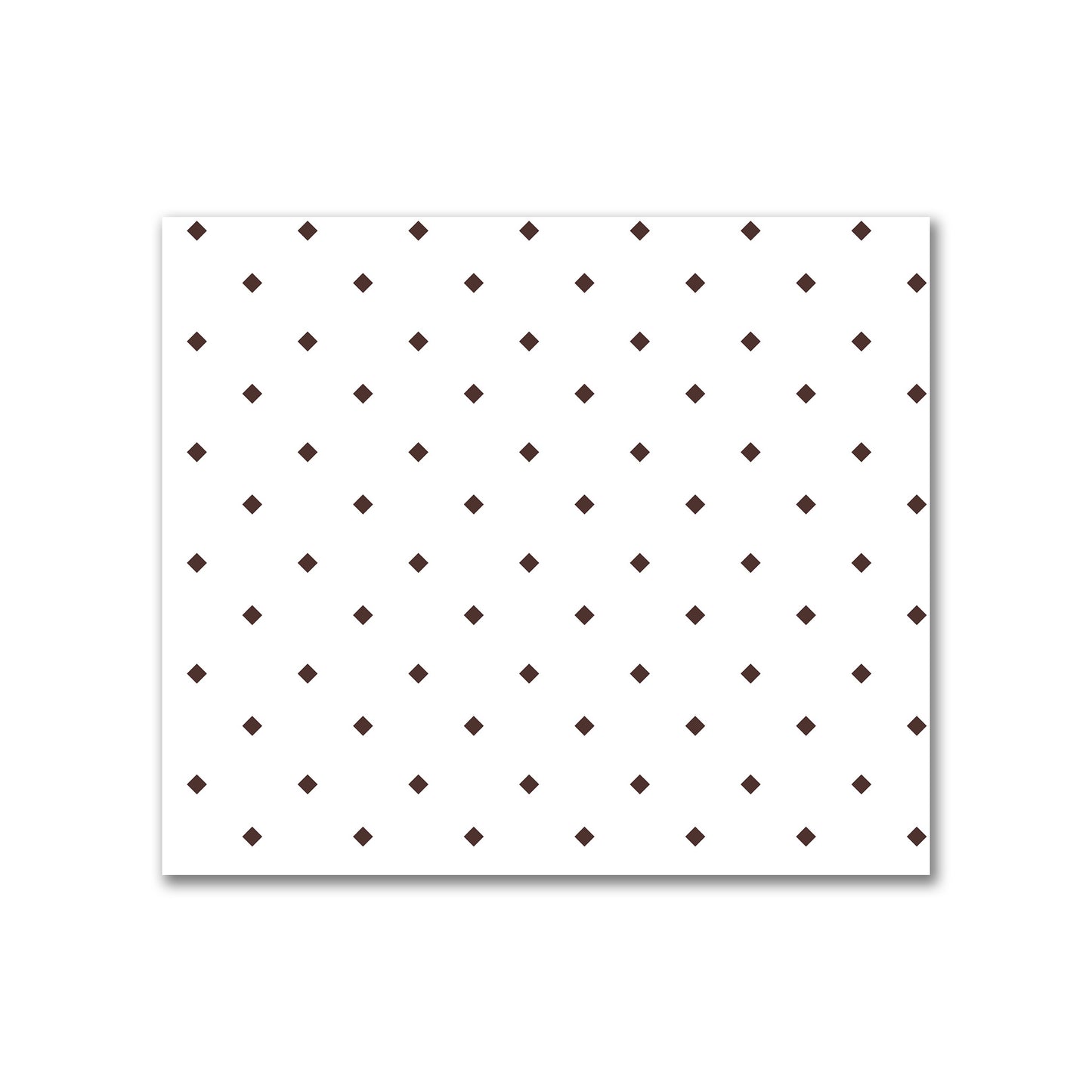 Off-White Cotton Canvas Fabric with Brown Diamonds, FACC-1161-101