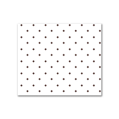 Off-White Cotton Canvas Fabric with Brown Diamonds, FACC-1161-101