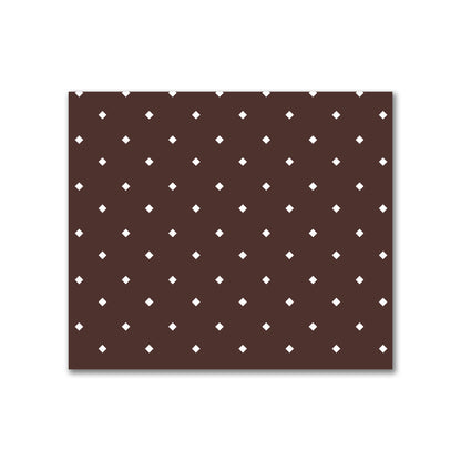 Cotton Canvas Fabric with Off-White Diamonds on Brown, FACC-1161-102