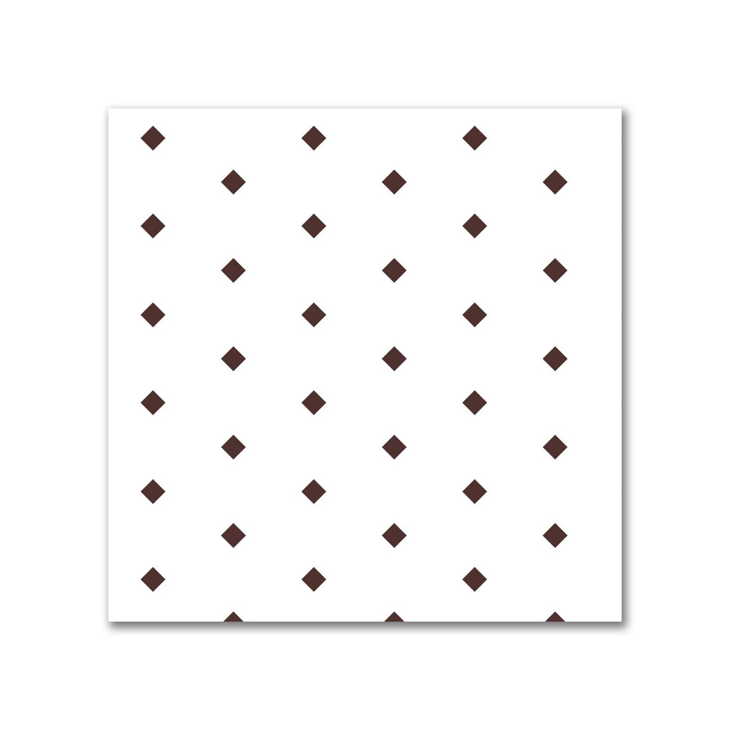 Off-White Cotton Canvas Fabric with Fine Brown Diamonds, FACC-1161-111