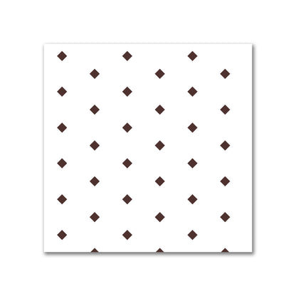 Off-White Cotton Canvas Fabric with Fine Brown Diamonds, FACC-1161-111