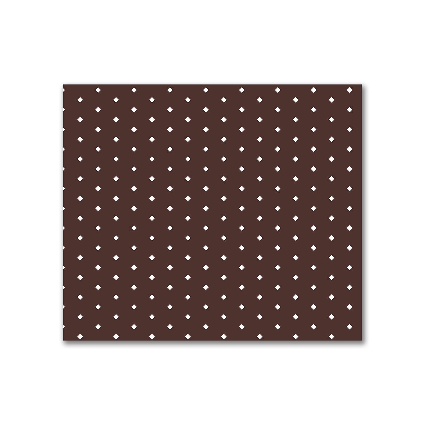 Cotton Canvas Fabric with Fine Off-White Diamonds on Brown, FACC-1161-112