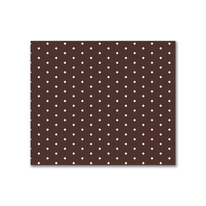 Cotton Canvas Fabric with Fine Off-White Diamonds on Brown, FACC-1161-112