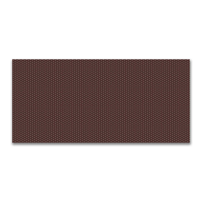 Cotton Canvas Fabric with Fine Off-White Diamonds on Brown, FACC-1161-112