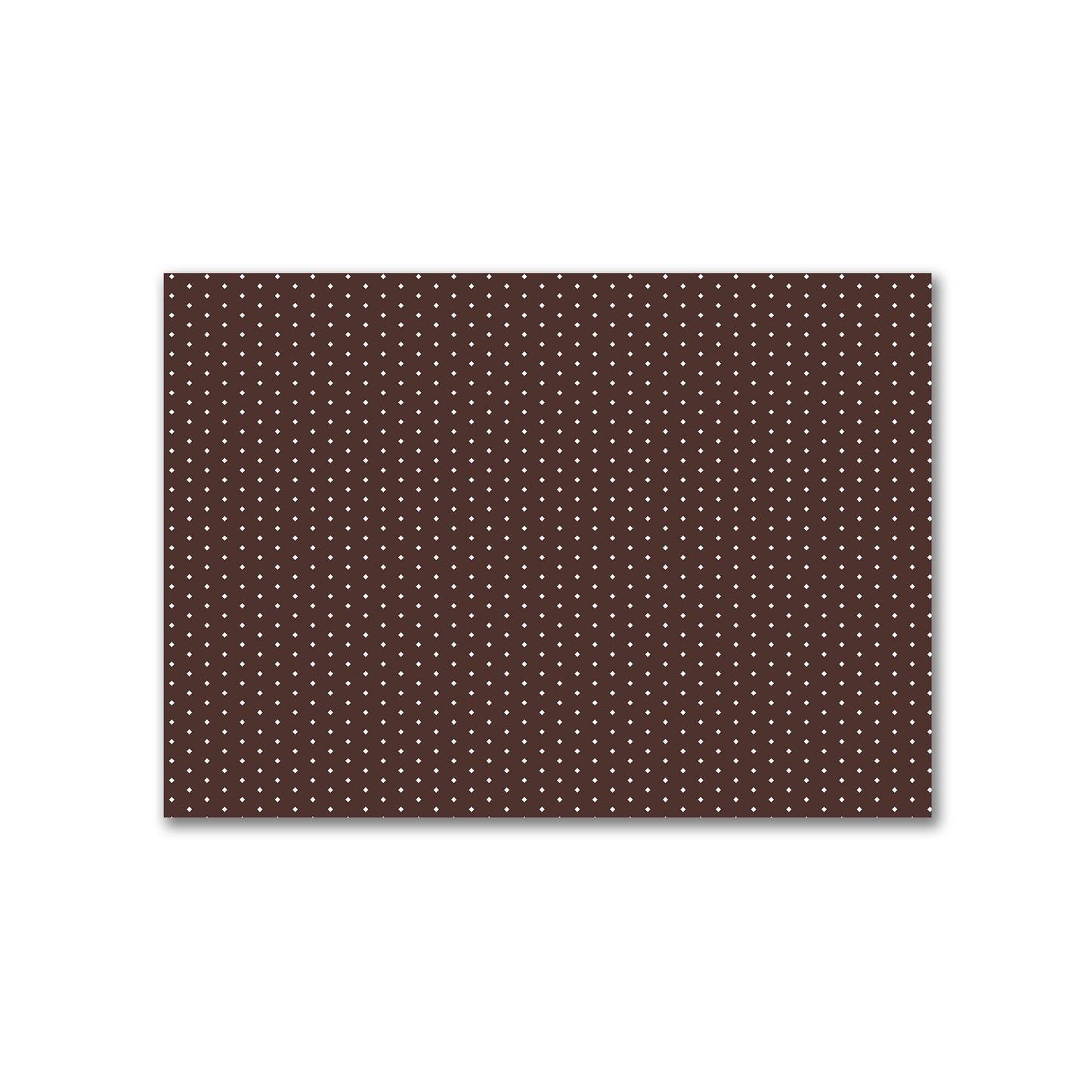 Cotton Canvas Fabric with Fine Off-White Diamonds on Brown, FACC-1161-112