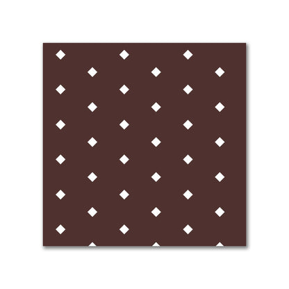 Cotton Canvas Fabric with Fine Off-White Diamonds on Brown, FACC-1161-112