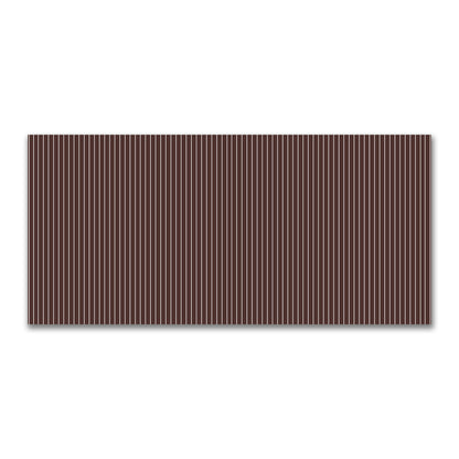 Cotton Canvas Fabric with Fine Off-White Stripes on Brown, FACC-1161-152