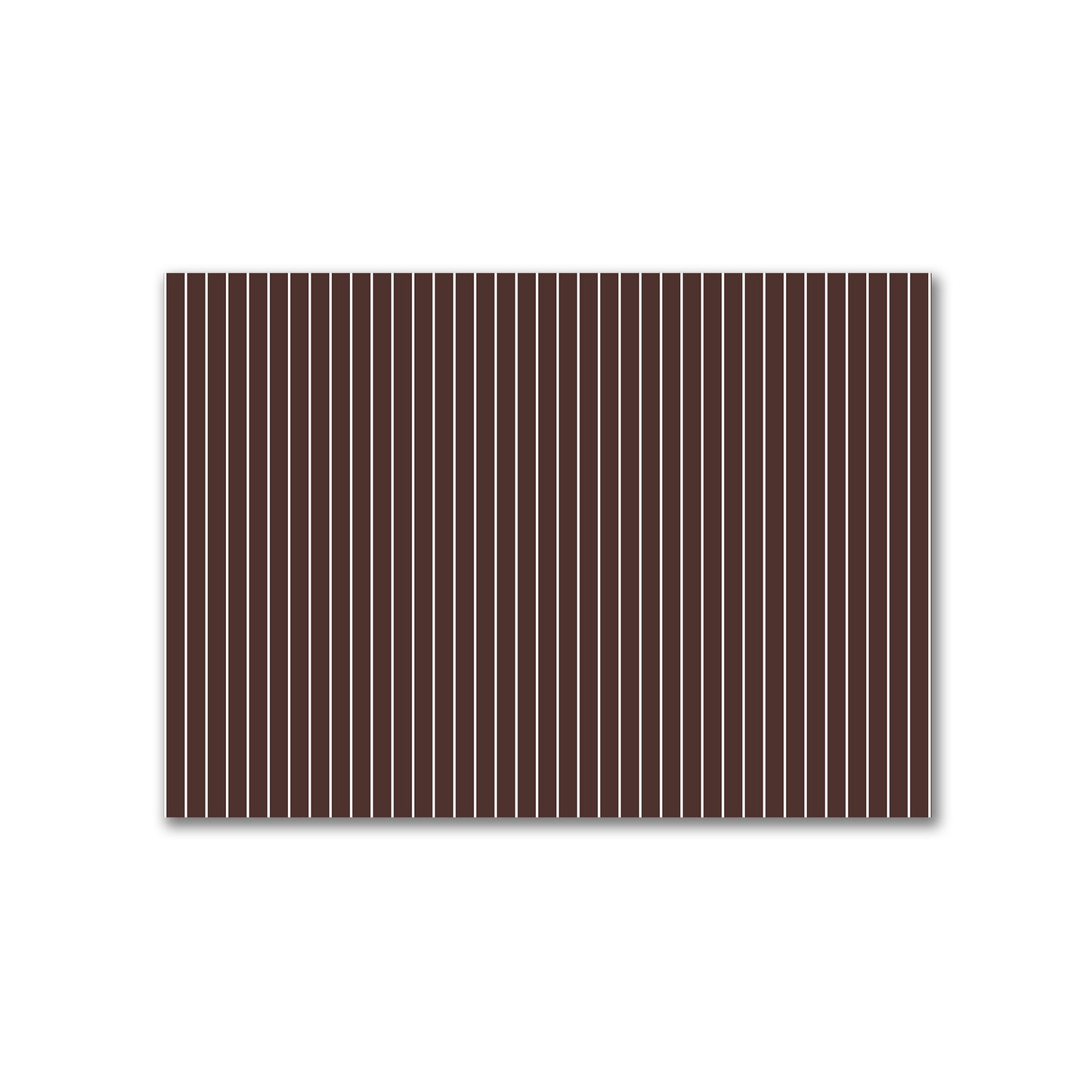 Cotton Canvas Fabric with Fine Off-White Stripes on Brown, FACC-1161-152