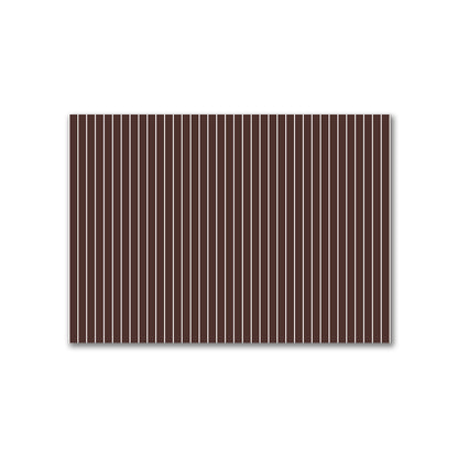 Cotton Canvas Fabric with Fine Off-White Stripes on Brown, FACC-1161-152
