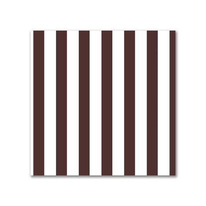 Off-White Cotton Canvas Fabric with Thin Brown Bars, FACC-1161-241
