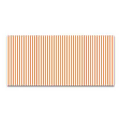 Off-White Cotton Canvas Fabric with Orange Bars, FACC-1181-051
